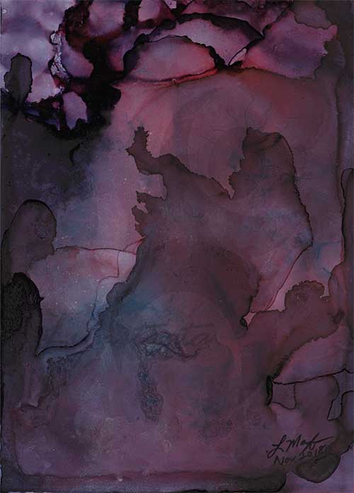 dark purple abstract that resembles a detailed portion of a nebula